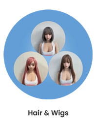 Sex Doll Hair & Wigs